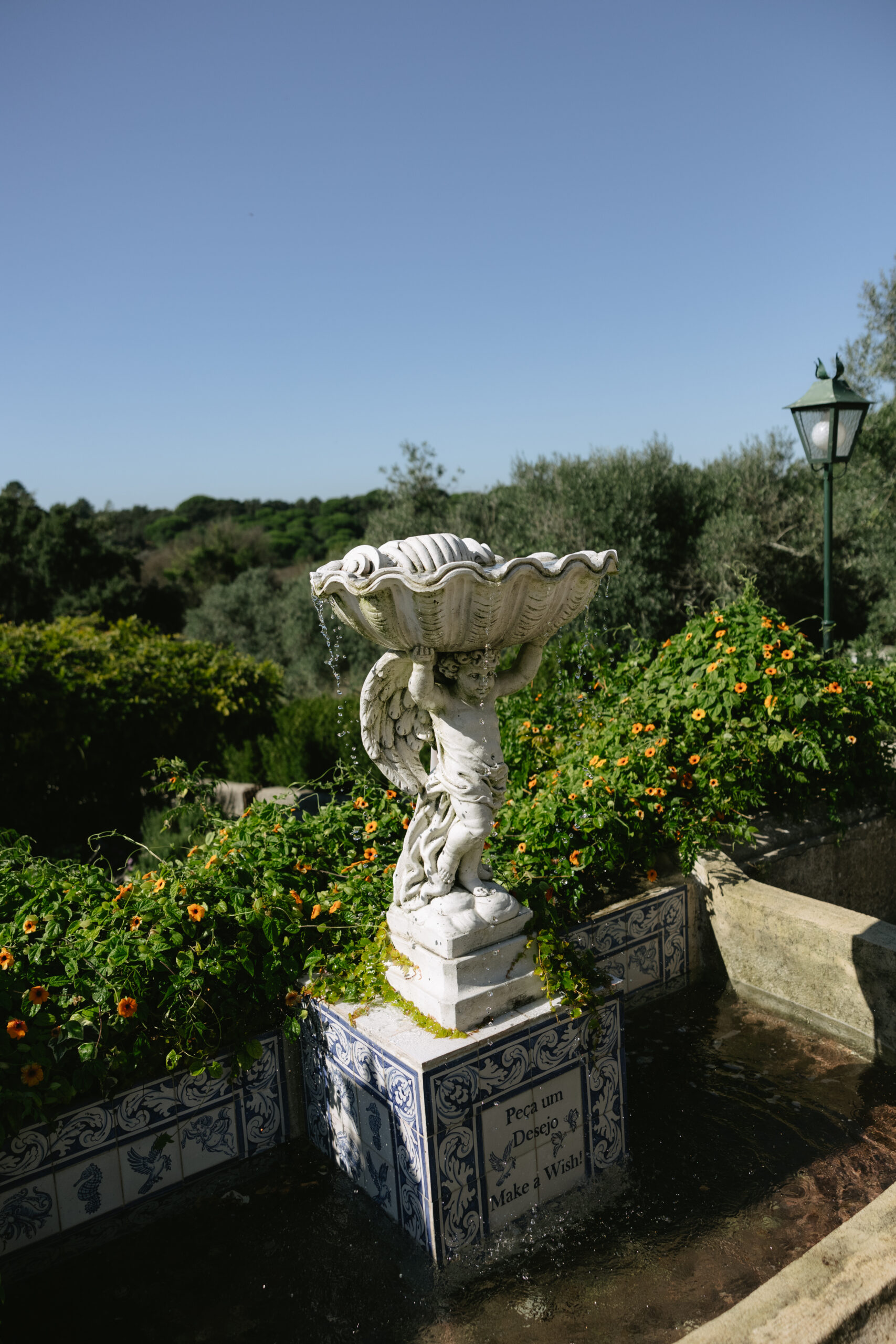 Fountain at a Portugal wedding venue
