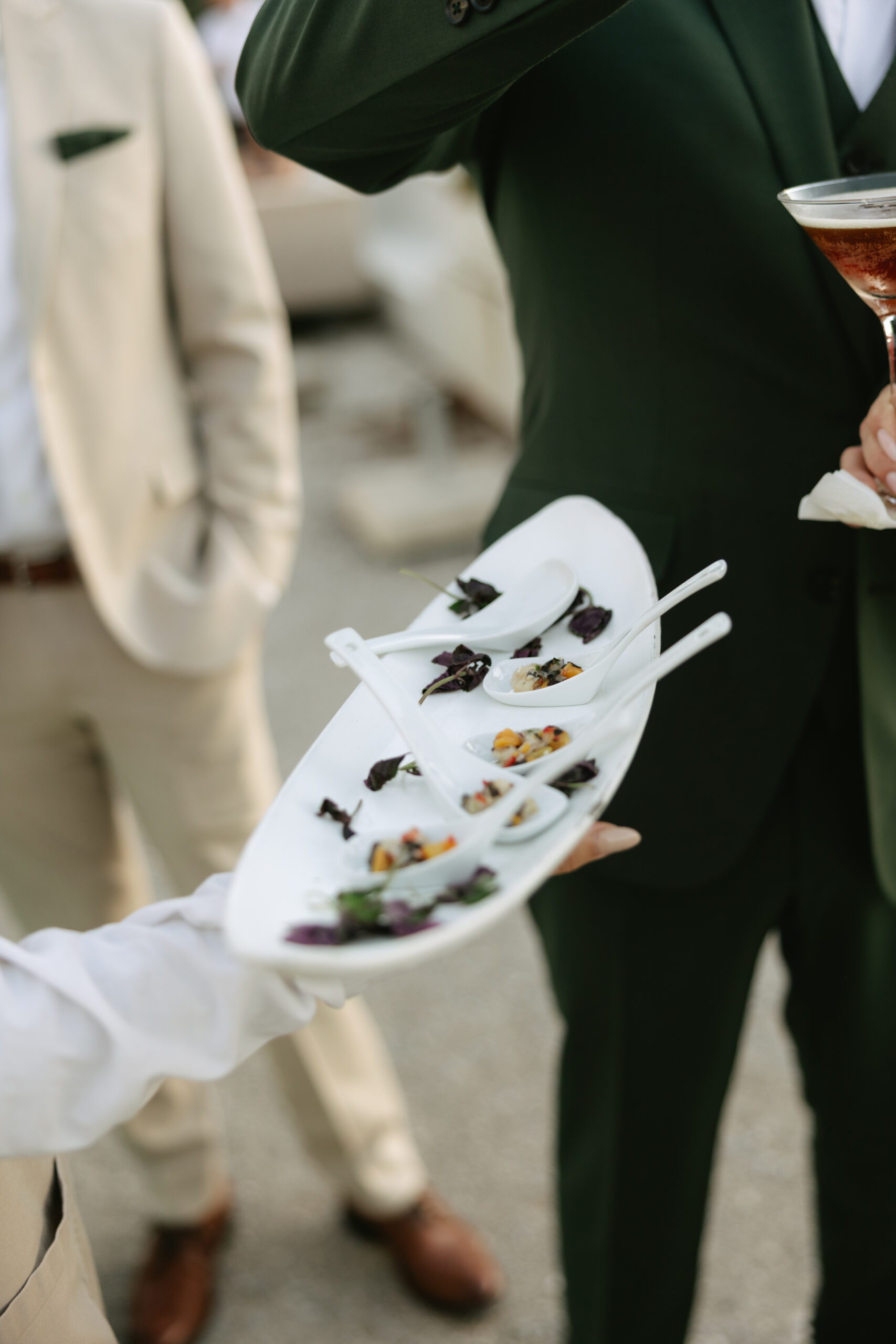 Wedding food at a Portugal destination wedding