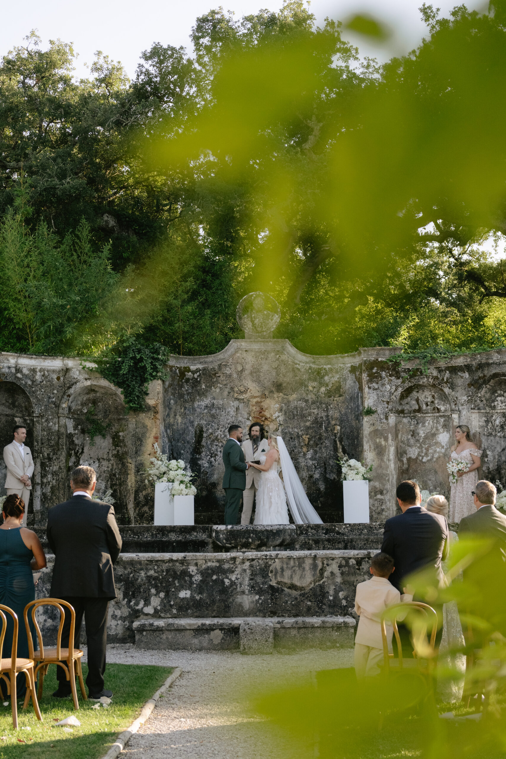 Wedding ceremony at a Portugal destination wedding